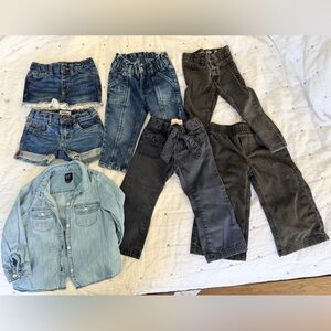 Toddler Girls 2T Denim/Jeans/Pants/Shorts! Gap, Old Navy, H&M and more! Lot of 7